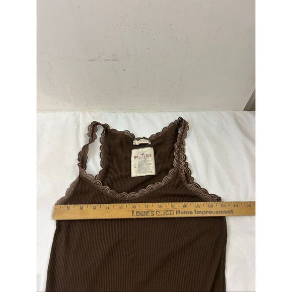 Hollister Ca Y2K tank top large lace trim rn#102573 Elena Gilbert - Picture 8 of 9